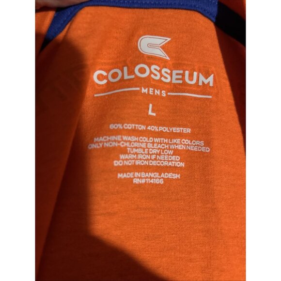 New BSU Boise State University Broncos Colosseum Orange Shirt Mens  L - Picture 7 of 8